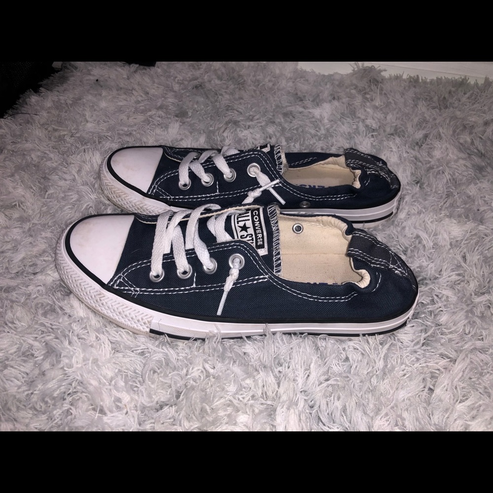 Navy blue Converse